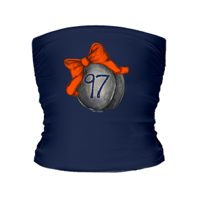 VIP Hockey Bow w/ Name, Number - Tube Top - Tiny Turnip