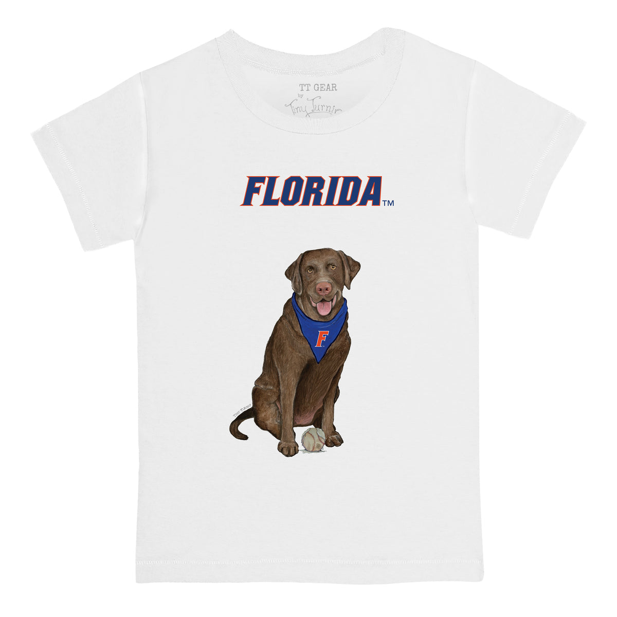 Florida Gators Chocolate Labrador Retriever Tee Shirt