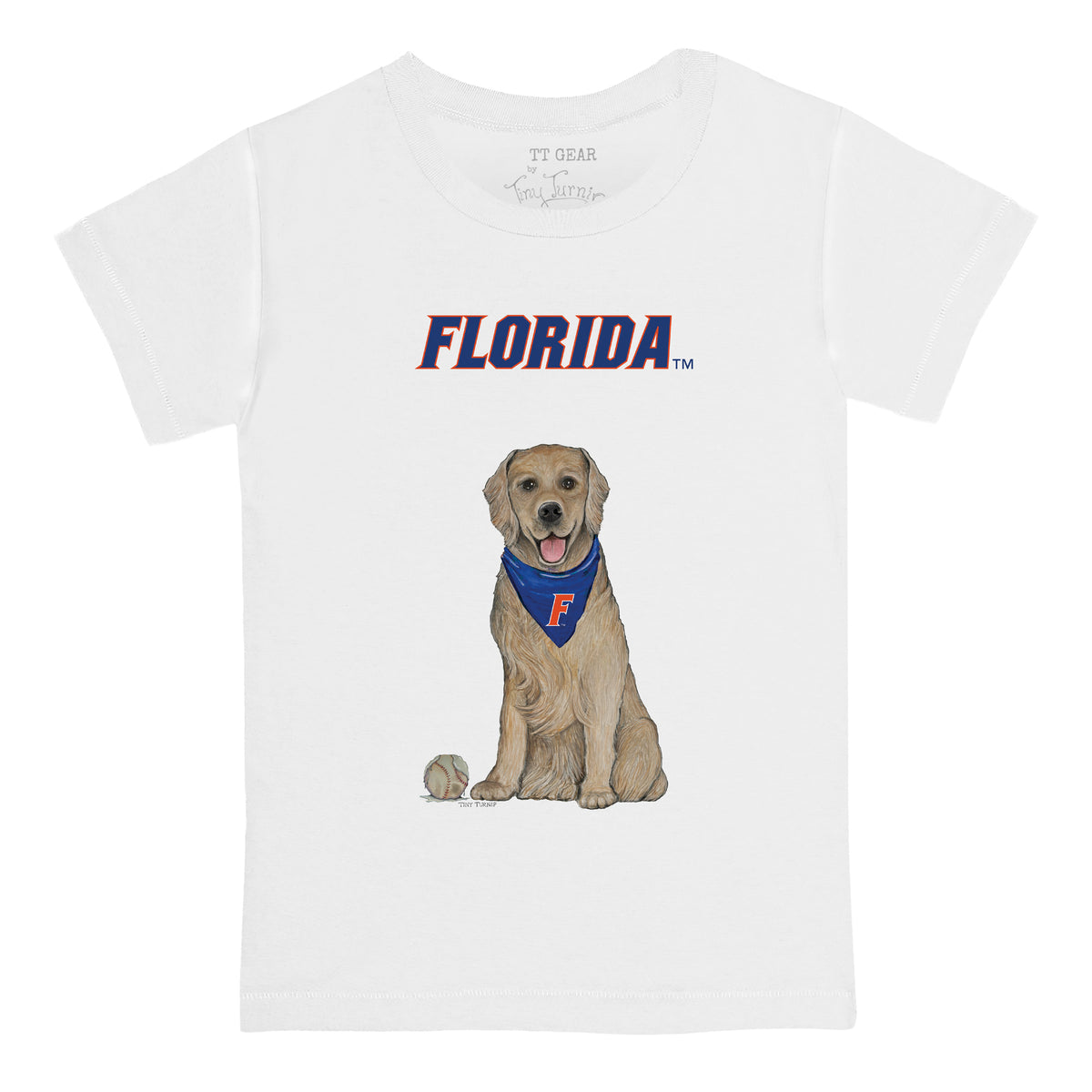 Florida Gators Golden Retriever Tee Shirt