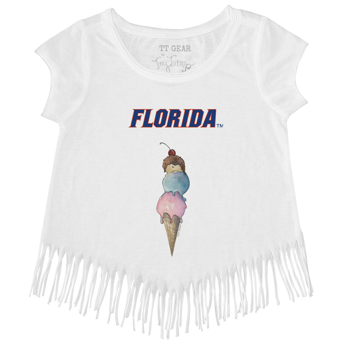 Florida Gators Triple Scoop Fringe Tee