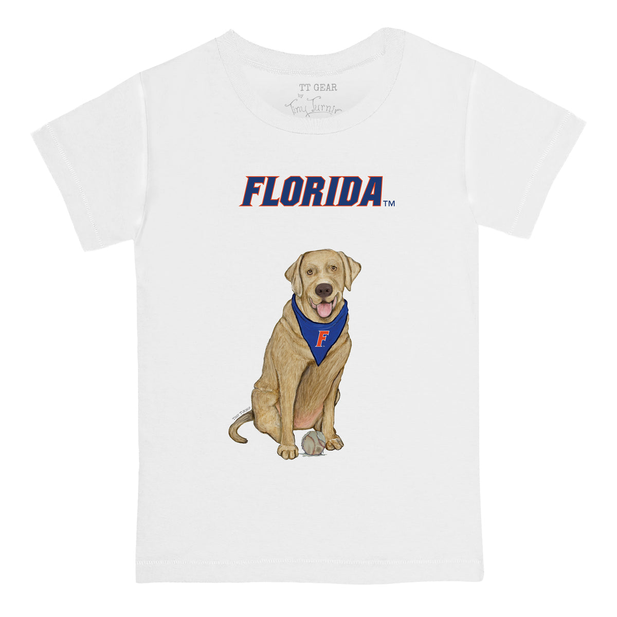 Florida Gators Yellow Labrador Retriever Tee Shirt