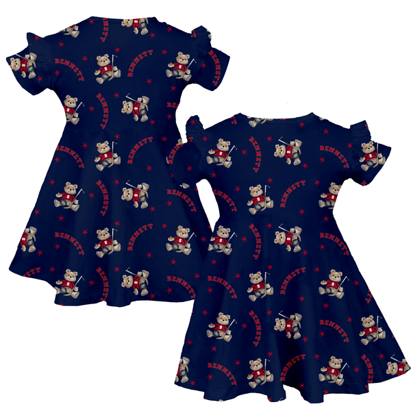 VIP NHL Teddy w/ Name, Number - Molly Dress - Tiny Turnip