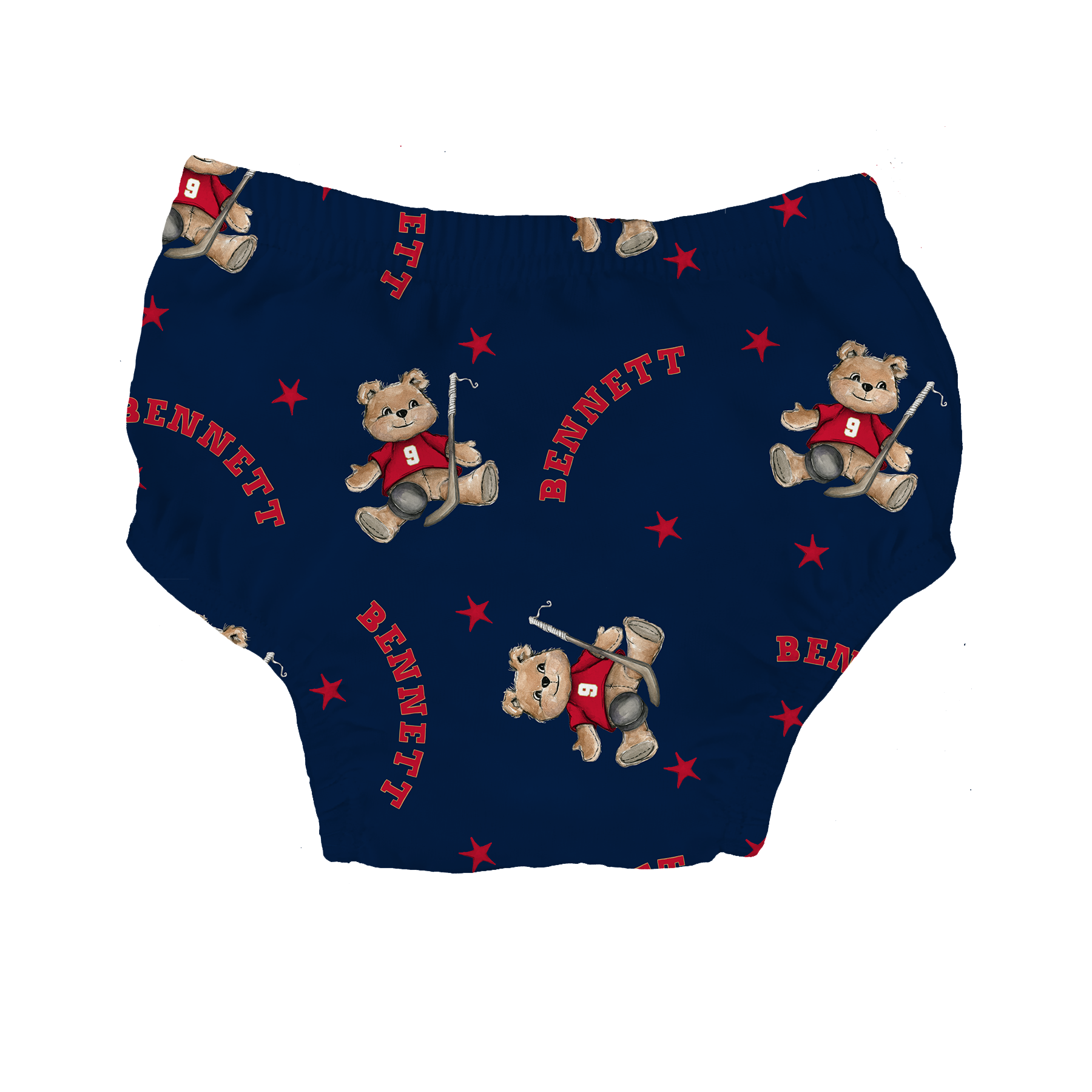 VIP NHL Teddy w/ Name, Number - Bloomers - Tiny Turnip