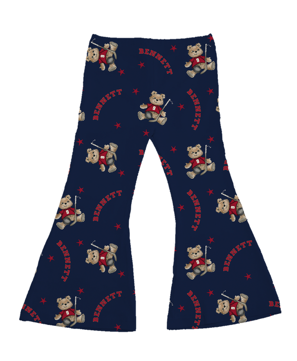 VIP NHL Teddy w/ Name, Number - Flare Pants - Tiny Turnip