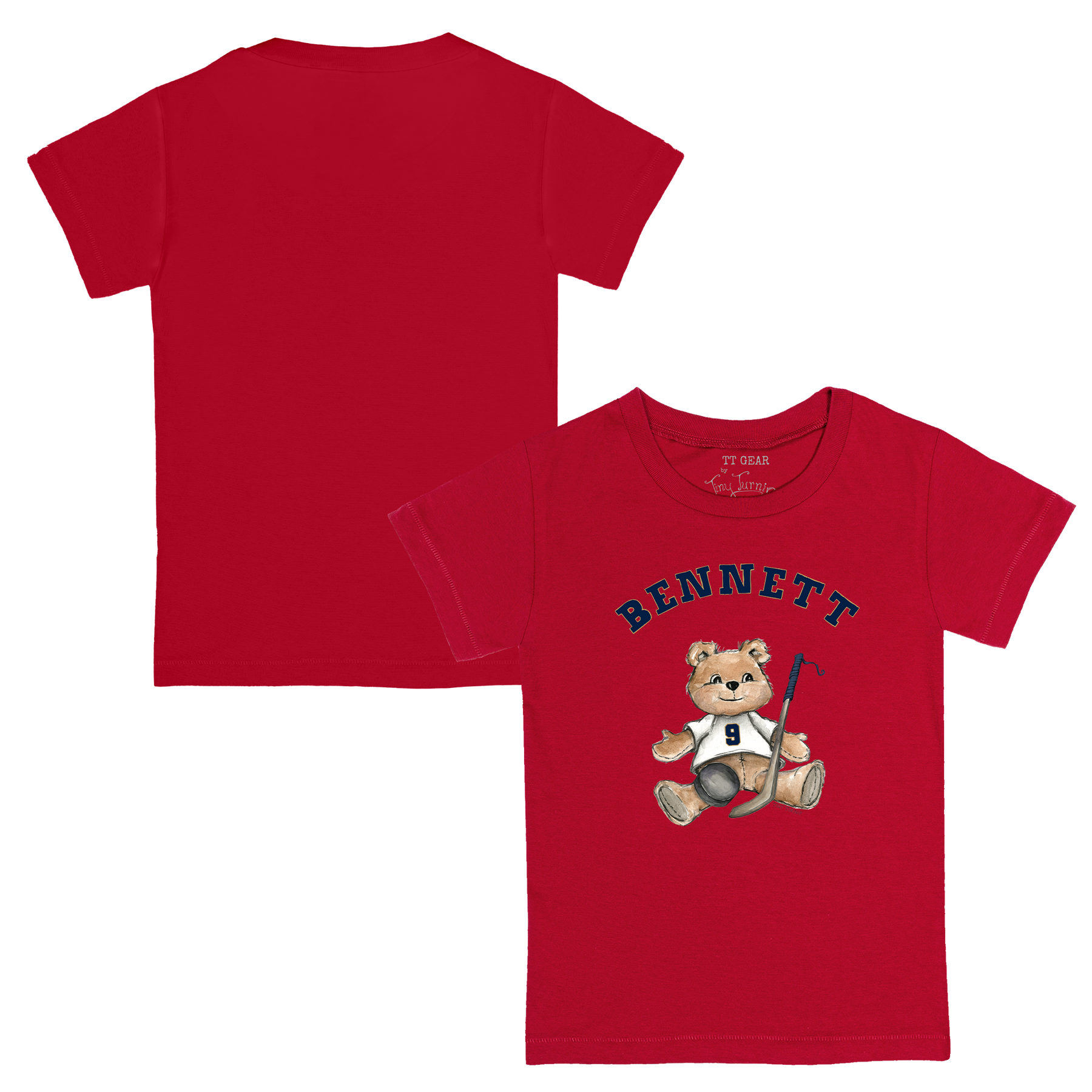 VIP Teddy w/ Name, Number - Kid's Tee Shirt - Tiny Turnip