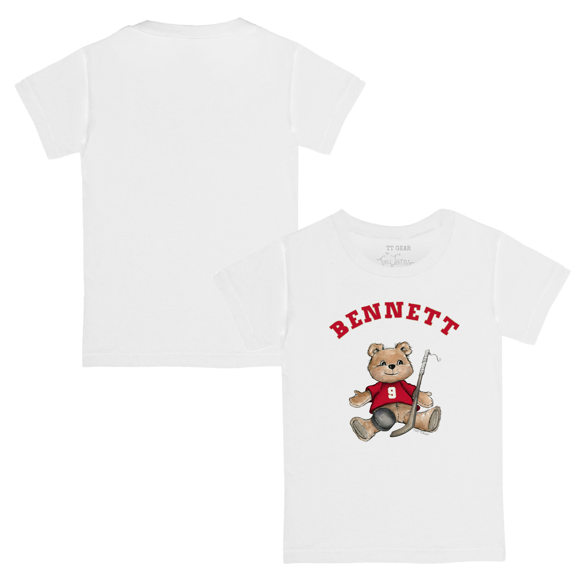 VIP Teddy w/ Name, Number - Kid's Tee Shirt - Tiny Turnip
