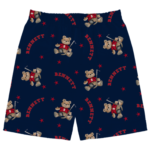 VIP NHL Teddy w/ Name, Number - Boy Shorts - Tiny Turnip
