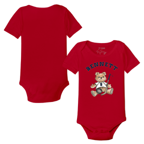 VIP Teddy w/ Name, Number - Short Sleeve Snapper - Tiny Turnip