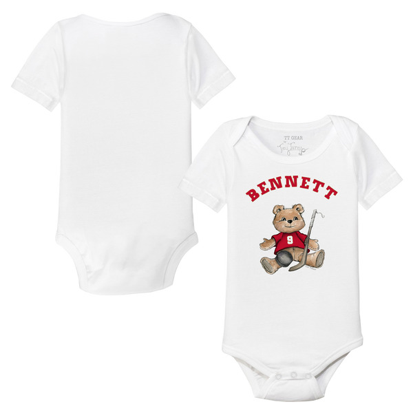 VIP Teddy w/ Name, Number - Short Sleeve Snapper - Tiny Turnip