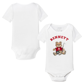 VIP Teddy w/ Name, Number - Short Sleeve Snapper - Tiny Turnip