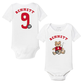 VIP NHL Teddy w/ Name, Number - Short Sleeve Snapper - Tiny Turnip