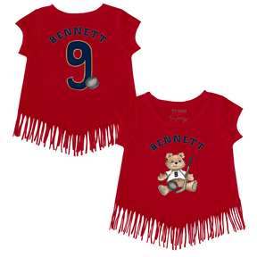 VIP NHL Teddy w/ Name, Number - Fringe Tee - Tiny Turnip