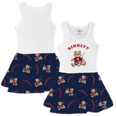 VIP Teddy w/ Name, Number - Tank Swing Dress - Tiny Turnip