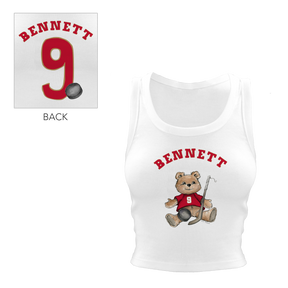 VIP NHL Teddy w/ Name, Number - Crop Tank - Tiny Turnip