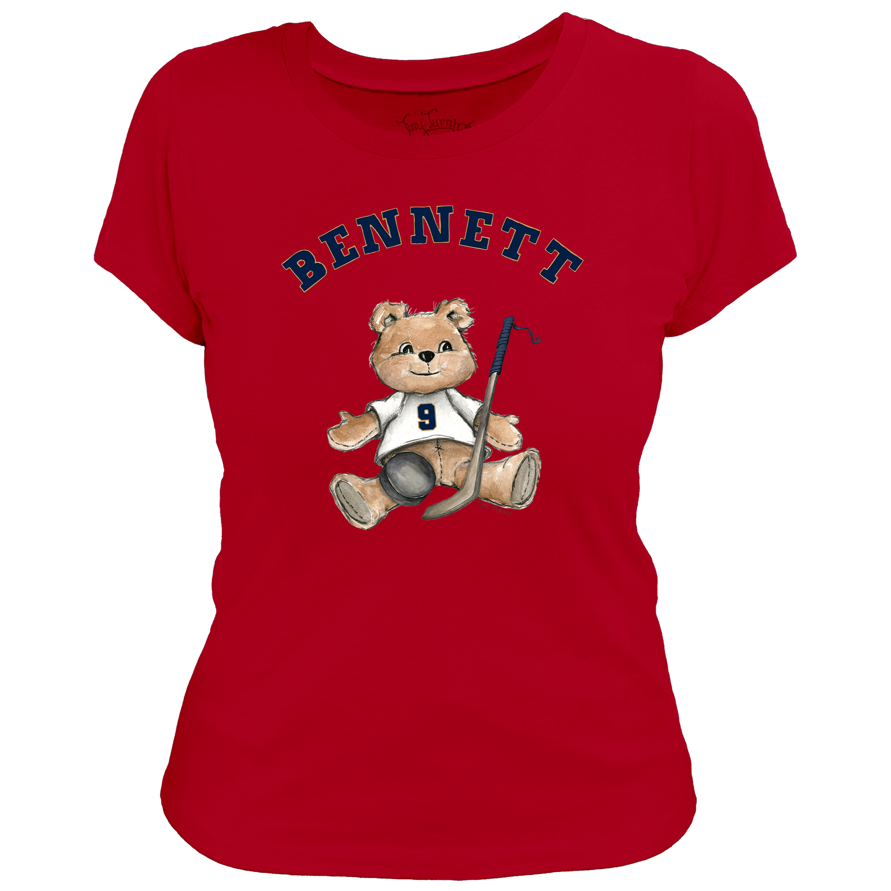 VIP Teddy w/ Name, Number - Women's Tee Shirt - Tiny Turnip