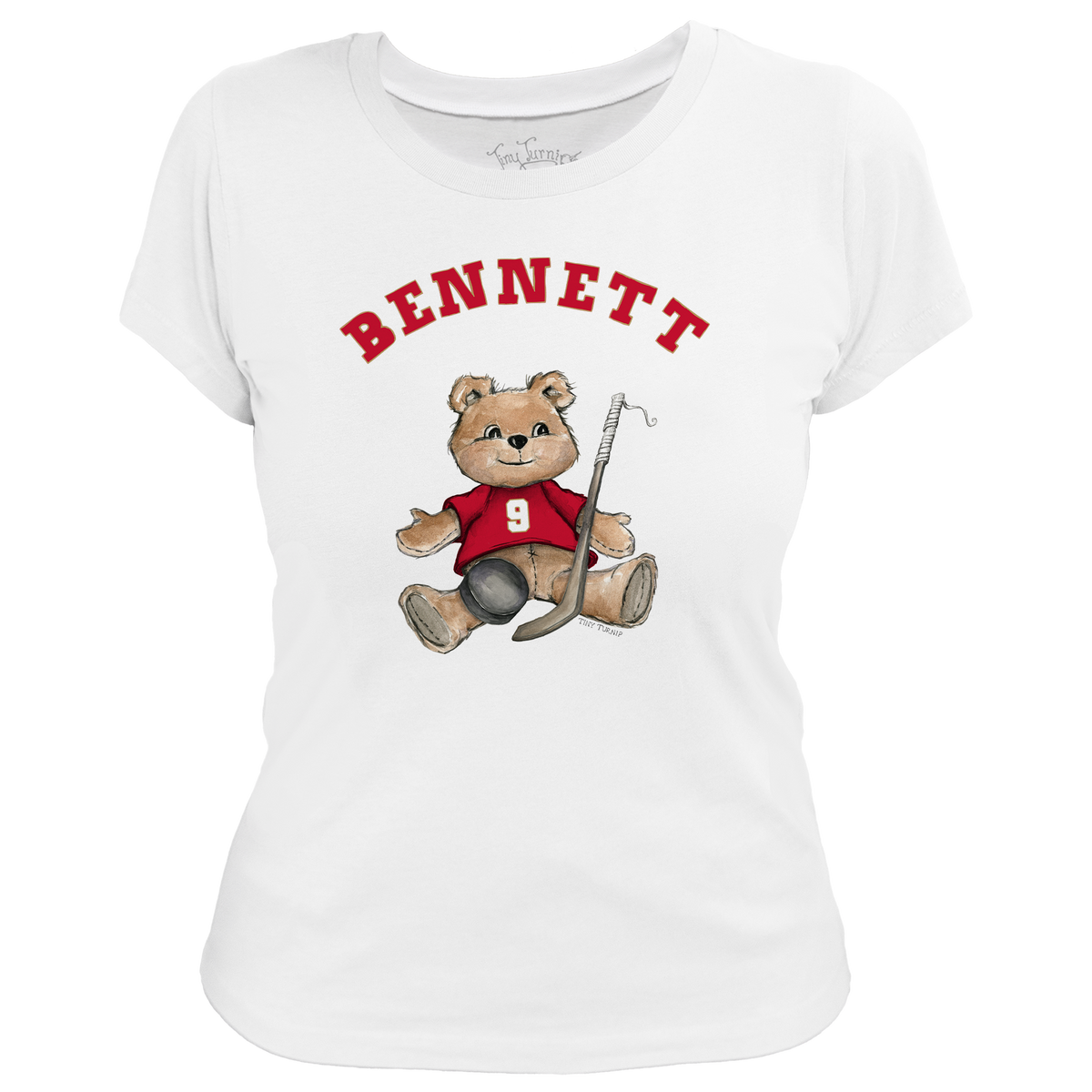 VIP Teddy w/ Name, Number - Women's Tee Shirt - Tiny Turnip