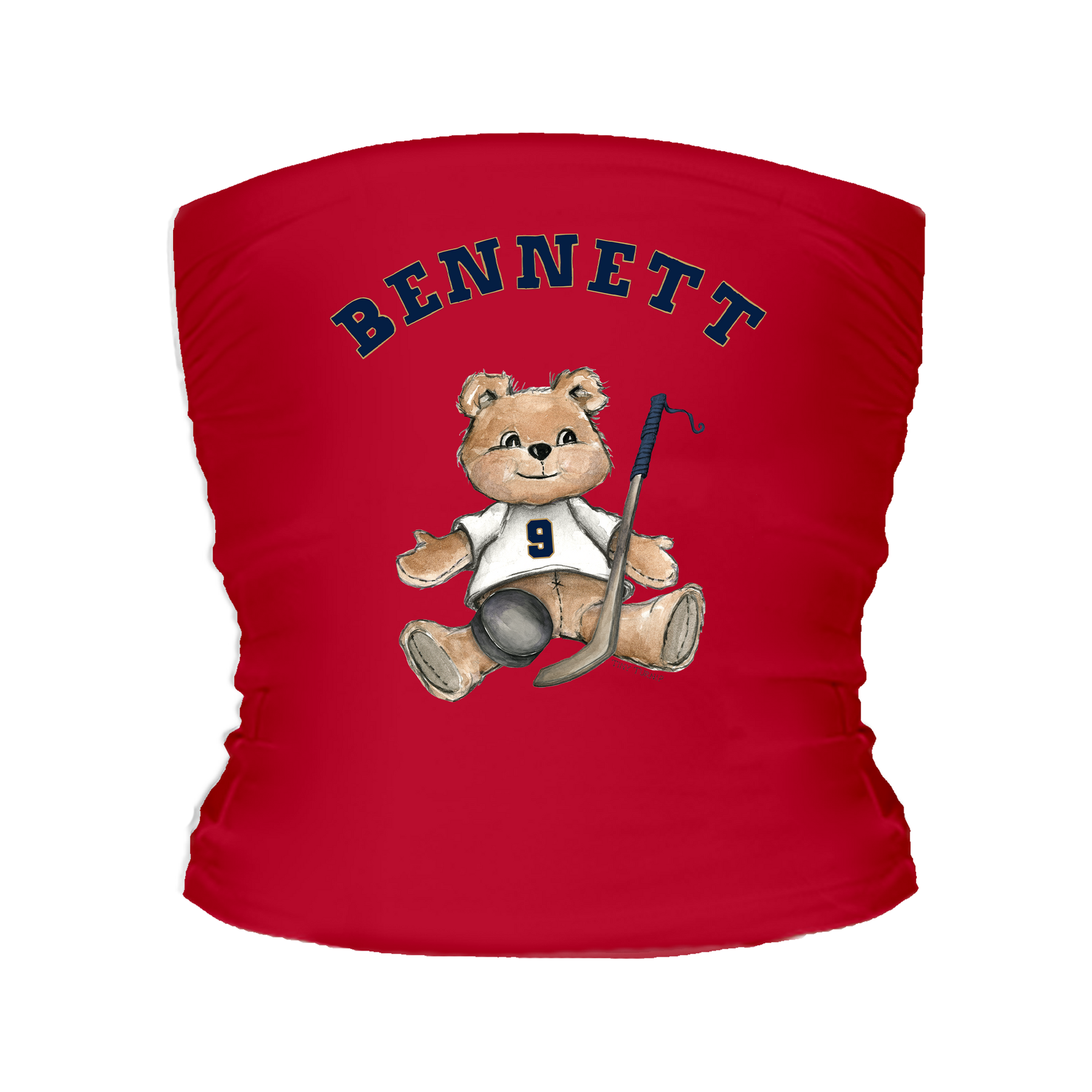 VIP Teddy w/ Name, Number - Tube Top - Tiny Turnip