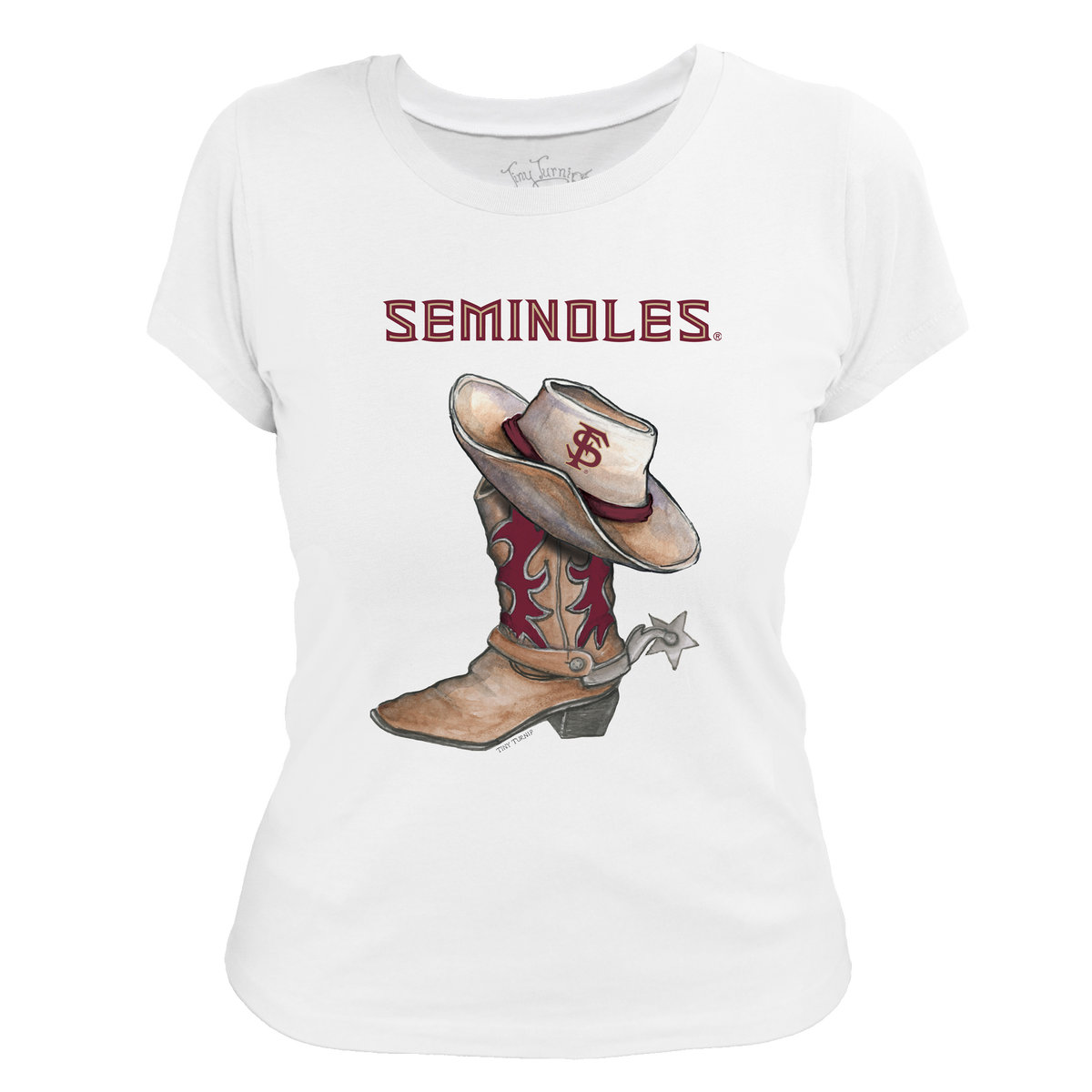 Florida State Seminoles Cowboy Boot Women's Tee Shirt