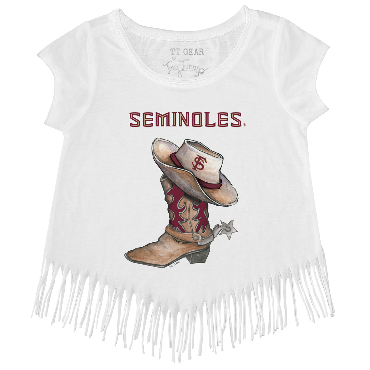 Florida State Seminoles Cowboy Boot Fringe Tee