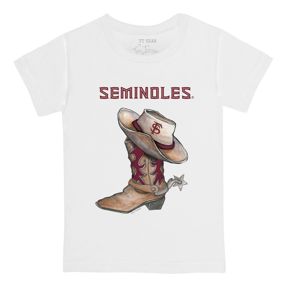 Florida State Seminoles Cowboy Boot Kid's Tee Shirt