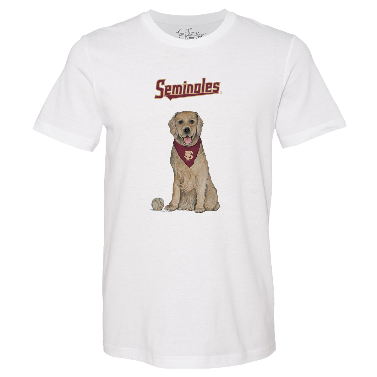 Florida State Seminoles Golden Retriever Unisex Tee Shirt