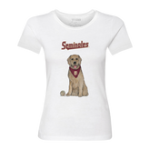 Florida State Seminoles Golden Retriever Women's Tee Shirt