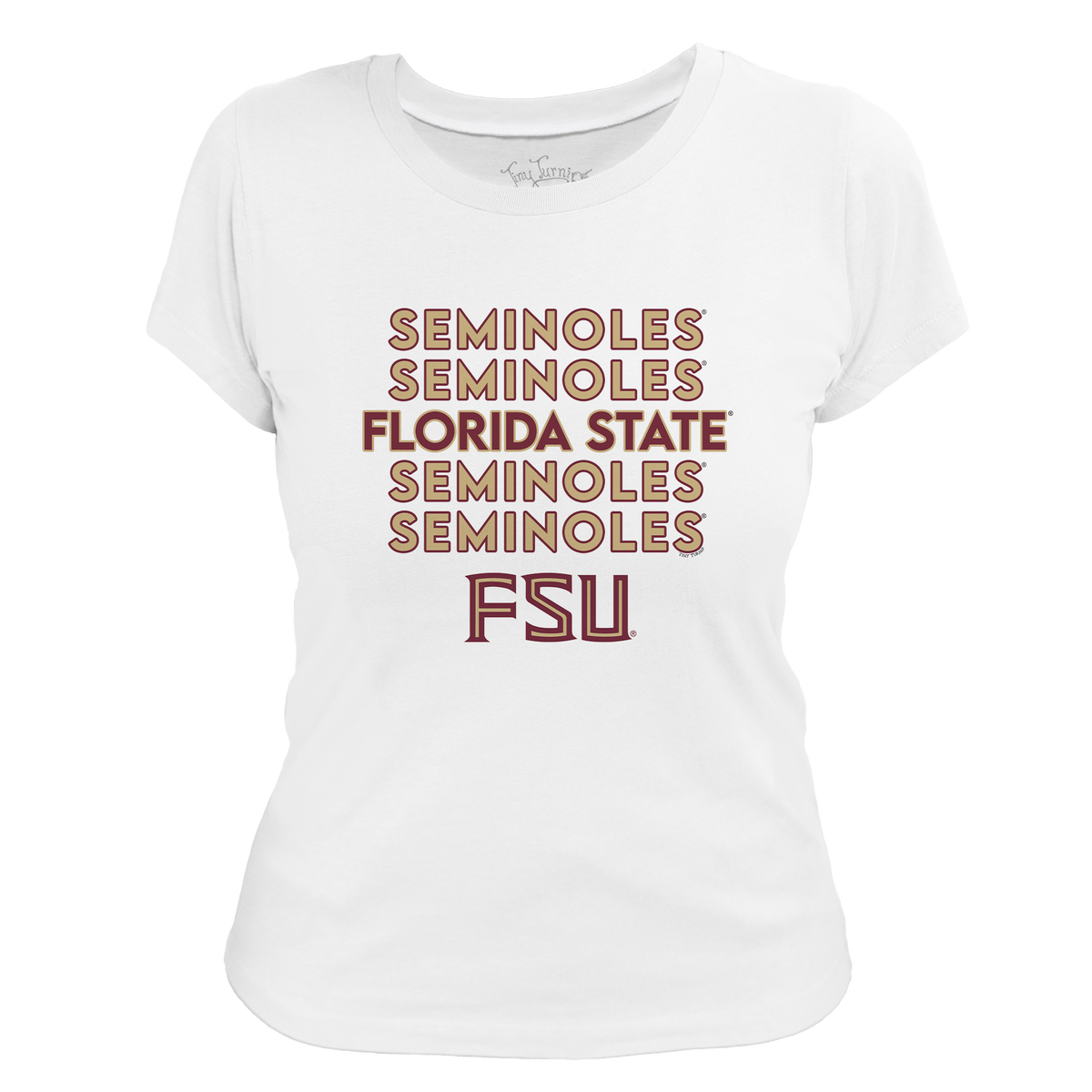 Florida State Seminoles Stacked Women's Tee Shirt