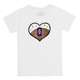 VIP Football: Football Heart w/ Signature, Number - Kid's Tee Shirt