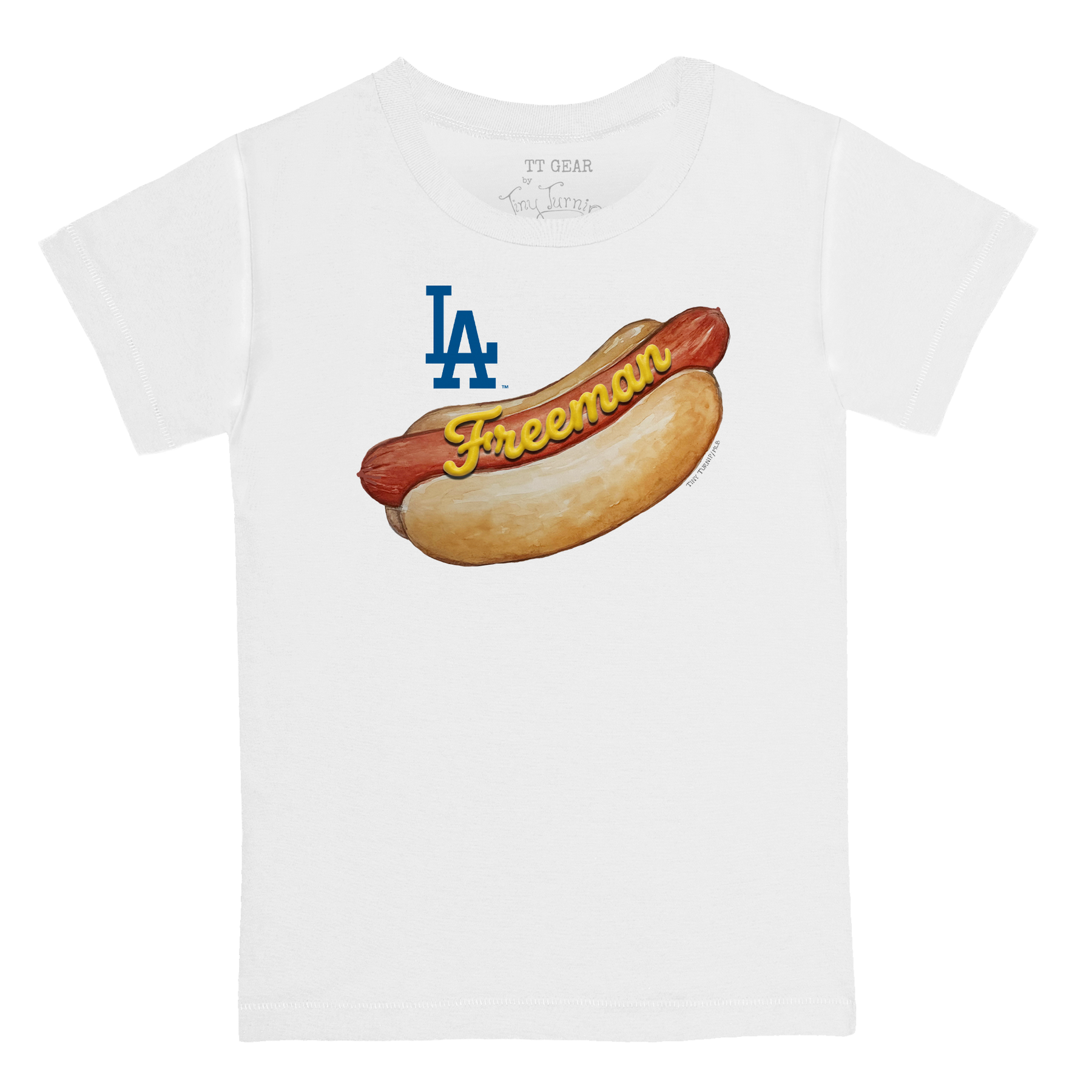 VIP Los Angeles Dodgers Personalized Postseason '26 Hot Dog Kid's Tee Shirt