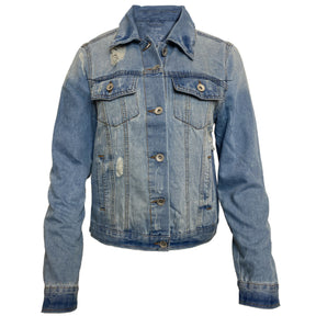 Cleveland Guardians 2024 Year of the Dragon Distressed Denim Jacket