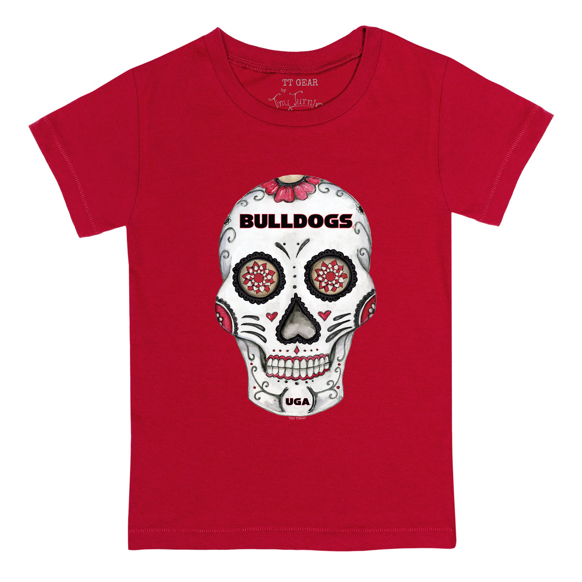 Georgia Bulldogs Sugar Skull Tee Shirt