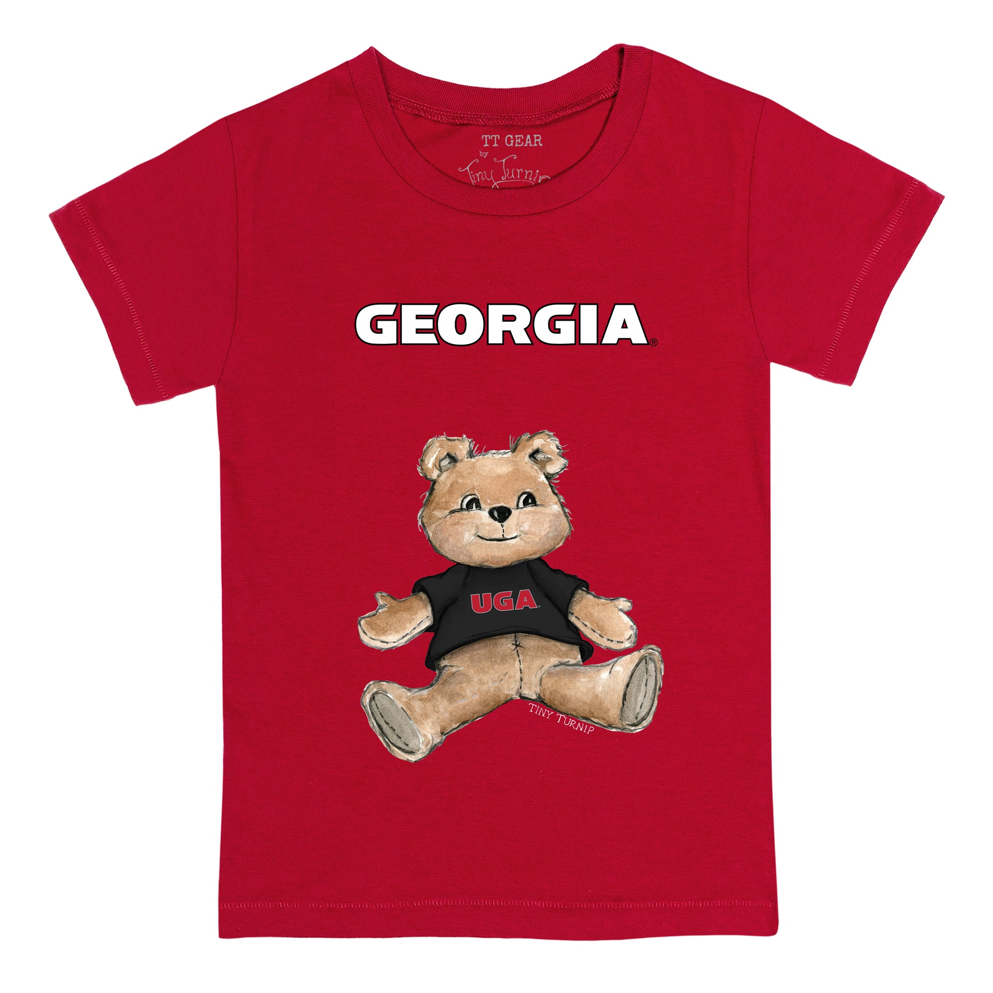 Georgia Bulldogs Teddy Tee Shirt | Tiny Turnip