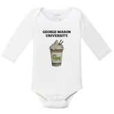 George Mason Patriots Latte Long-Sleeve Snapper