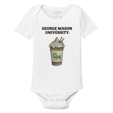 George Mason Patriots Latte Short Sleeve Snapper