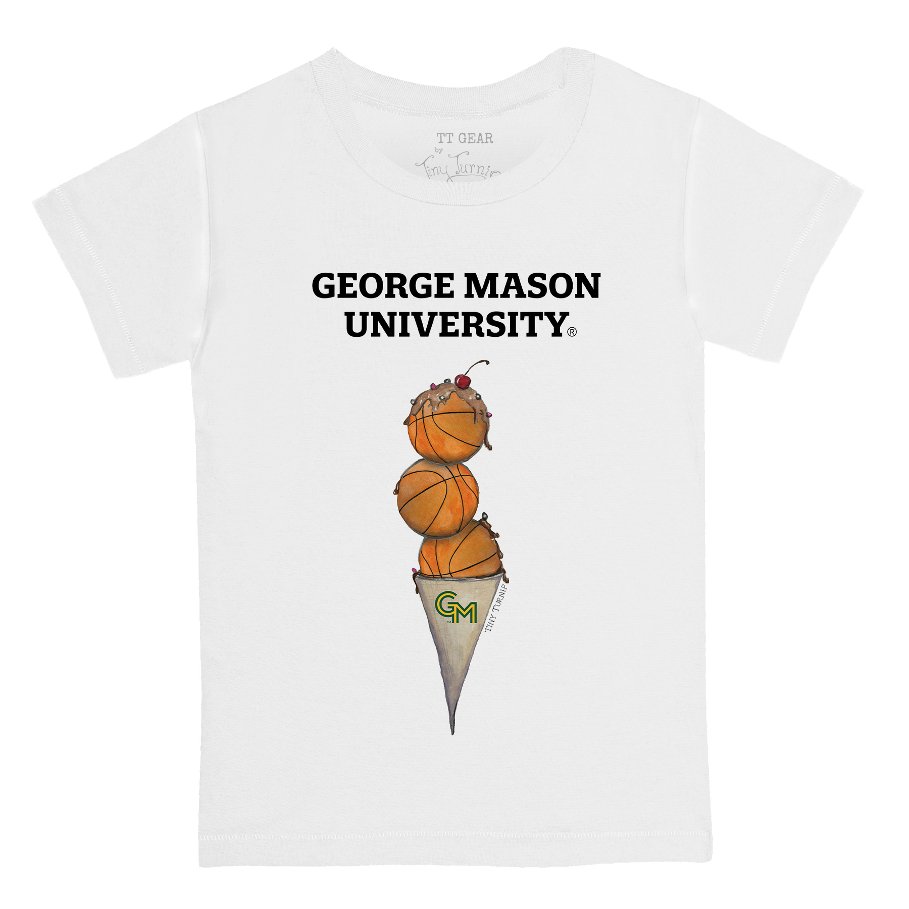 George Mason Patriots Basketball Triple Scoop Kid's Tee Shirt