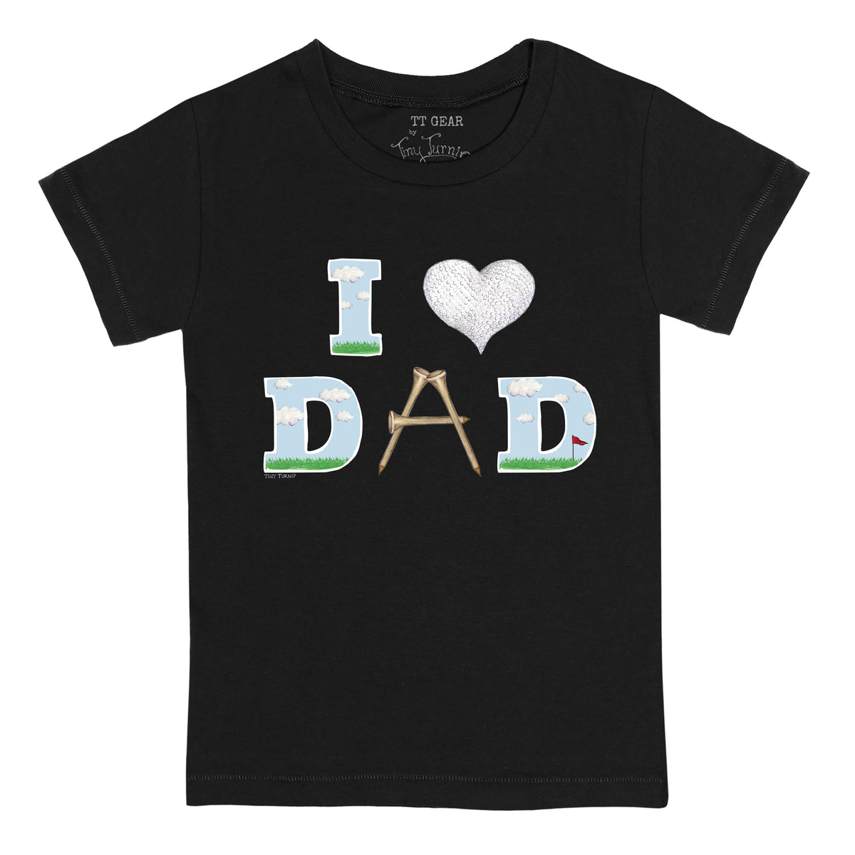 I Love Dad Golf Tee Shirt