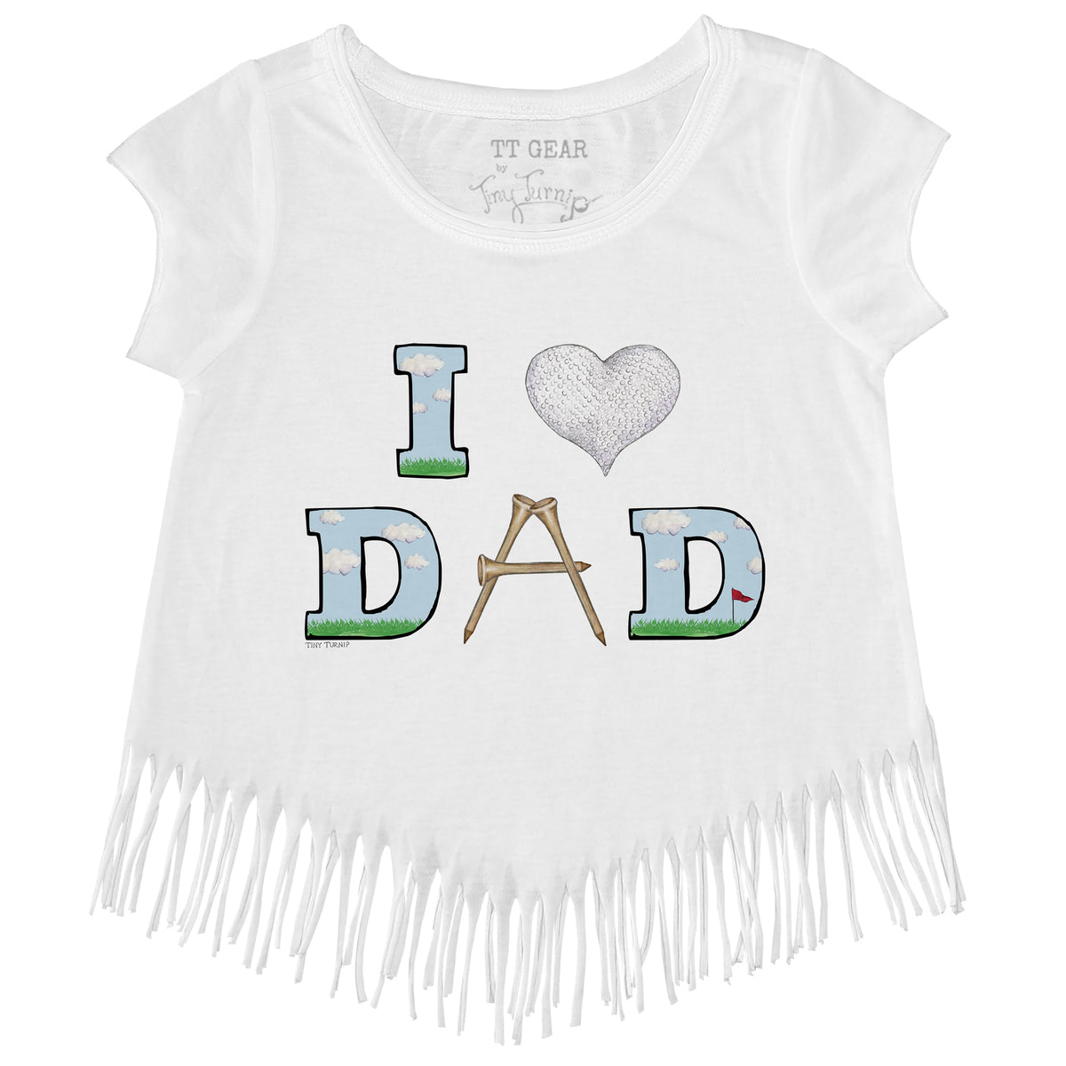 I Love Dad Golf Fringe Tee