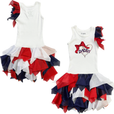VIP Daddy Heart Bow - Falling Mesh Dress - Tiny Turnip