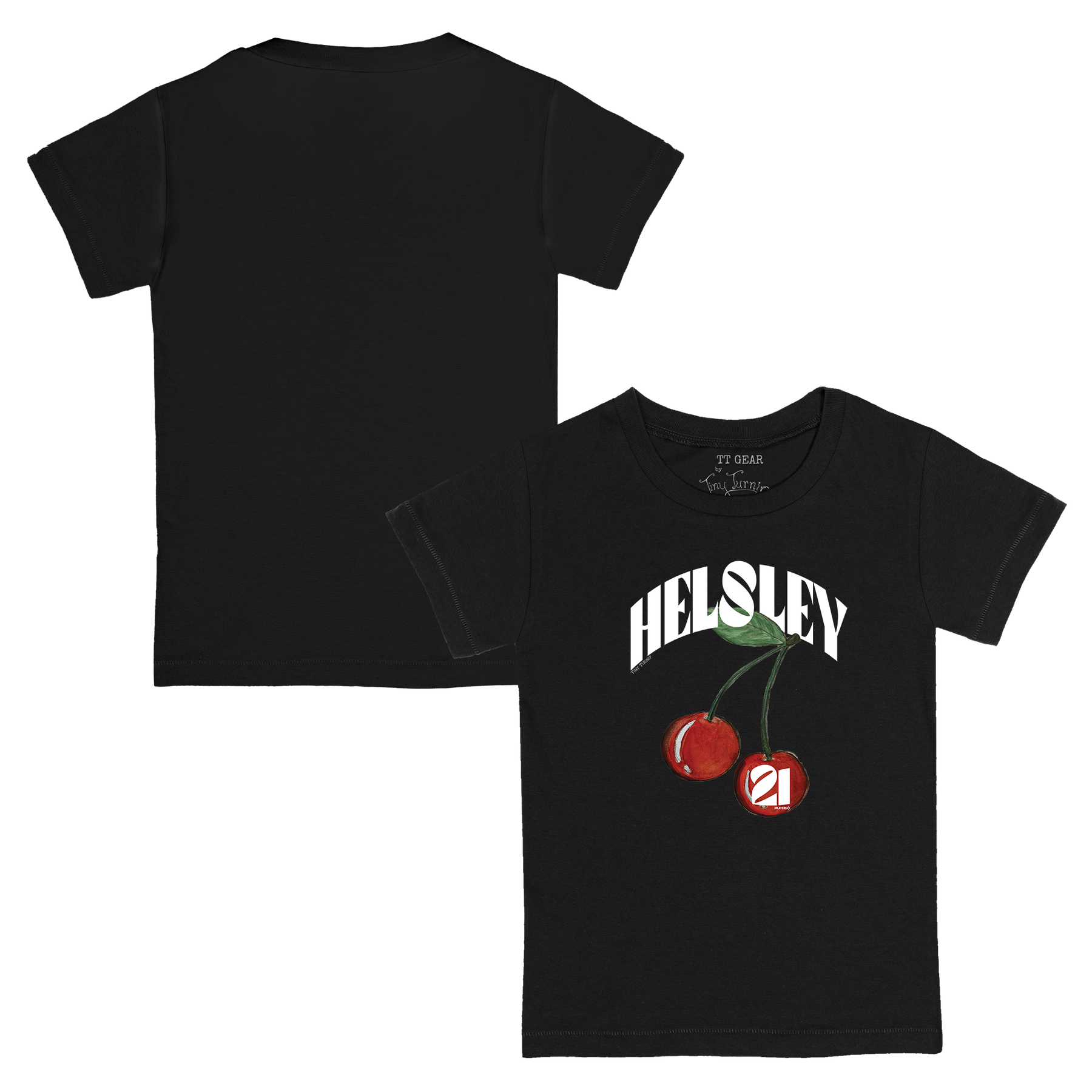 VIP MLB MLB Cherries w/ Name, Number - Kid's Tee Shirt - Tiny Turnip
