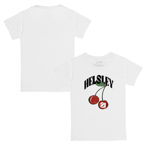 VIP MLB MLB Cherries w/ Name, Number - Kid's Tee Shirt - Tiny Turnip
