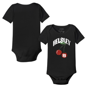 VIP MLB Cherries w/ Name, Number - Short Sleeve Snapper - Tiny Turnip