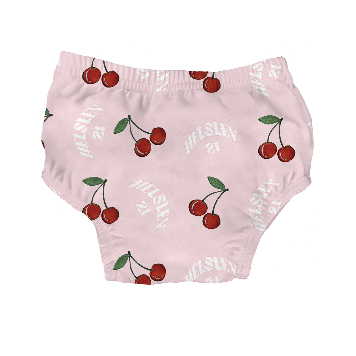Cherries w/ Name, Number - Bloomers - Tiny Turnip