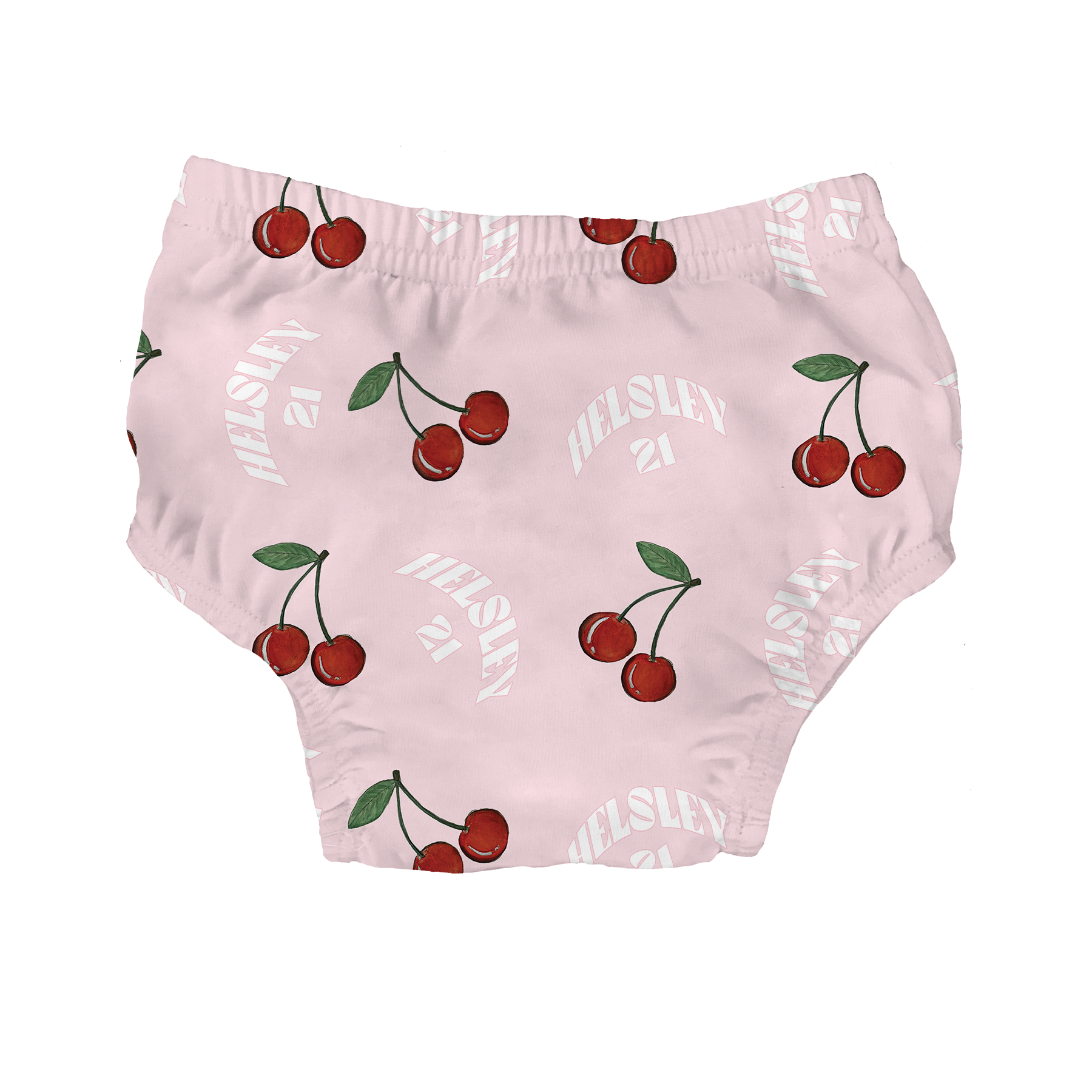 Cherries w/ Name, Number - Bloomers - Tiny Turnip
