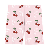Cherries w/ Name, Number - Girl Shorts - Tiny Turnip