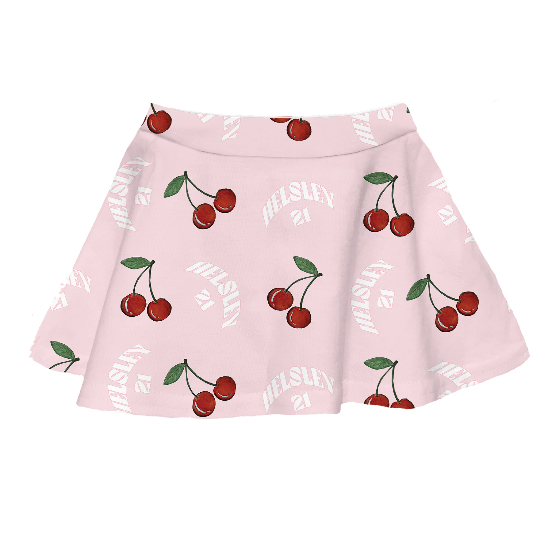 Cherries w/ Name, Number - Skirt - Tiny Turnip
