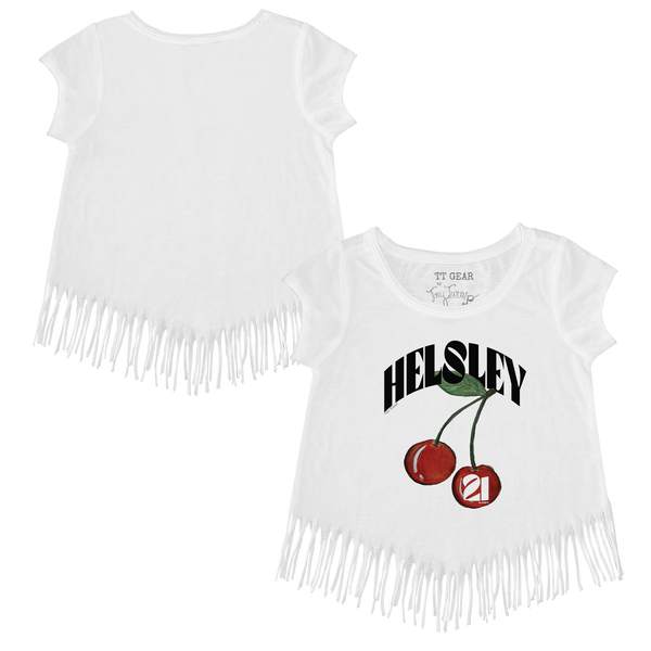 VIP MLB MLB Cherries w/ Name, Number - Fringe Tee - Tiny Turnip
