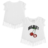 VIP MLB MLB Cherries w/ Name, Number - Fringe Tee - Tiny Turnip