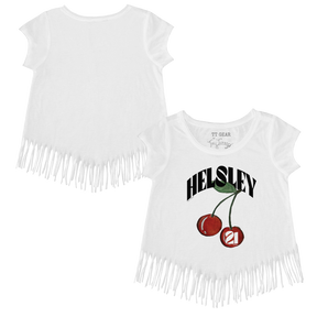 VIP MLB MLB Cherries w/ Name, Number - Fringe Tee - Tiny Turnip