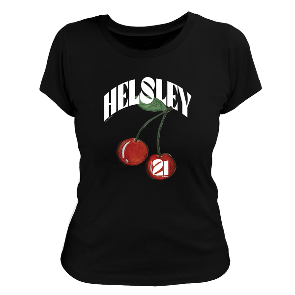 VIP MLB Cherries w/ Name, Number - Women's Tee Shirt - Tiny Turnip