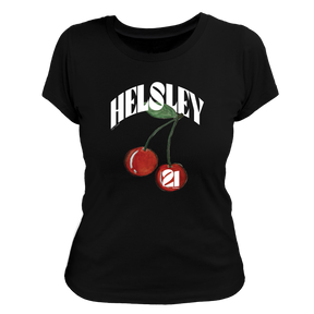 VIP MLB Cherries w/ Name, Number - Women's Tee Shirt - Tiny Turnip